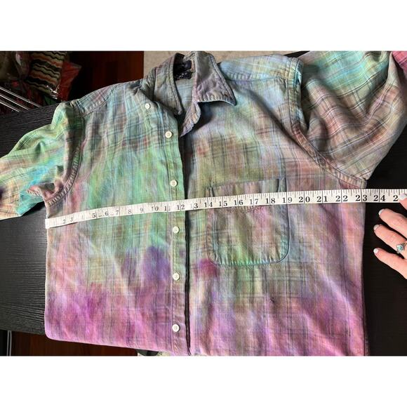 Reworked/upcycled flannel shirt - Picture 9 of 10